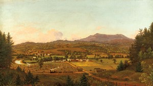 "Steam Train in North Williston, Vermont" by Charles Louis Heyde, ca.1856