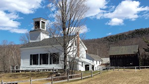 Calvin Coolidge's birthplace and church in Plymouth Notch