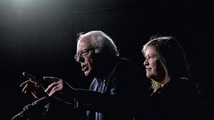 Sen. Bernie Sanders with Jane O'Meara Sanders