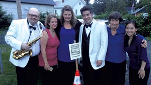 Craftsbury Chamber Players (left to right) Chad Smith, Katherine Winterstein, Mary Rowell, Kenji Bunch, Frances Rowell and Monica Ohuchi