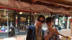 Hong Yu and Lisa Li at Hong's Dumpling Cart