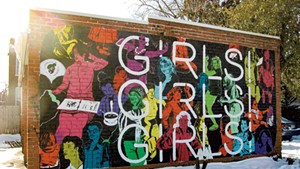 The first "Girls! Girls! Girls!" mural in Richmond, Va.