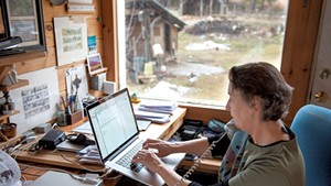 Annette Smith in her home office