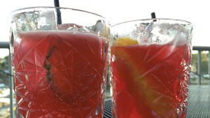 Weaver (left) and Abdon't cocktails