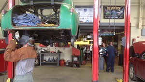 Students Learning Auto Repair at the North Country Career Center in Newport
