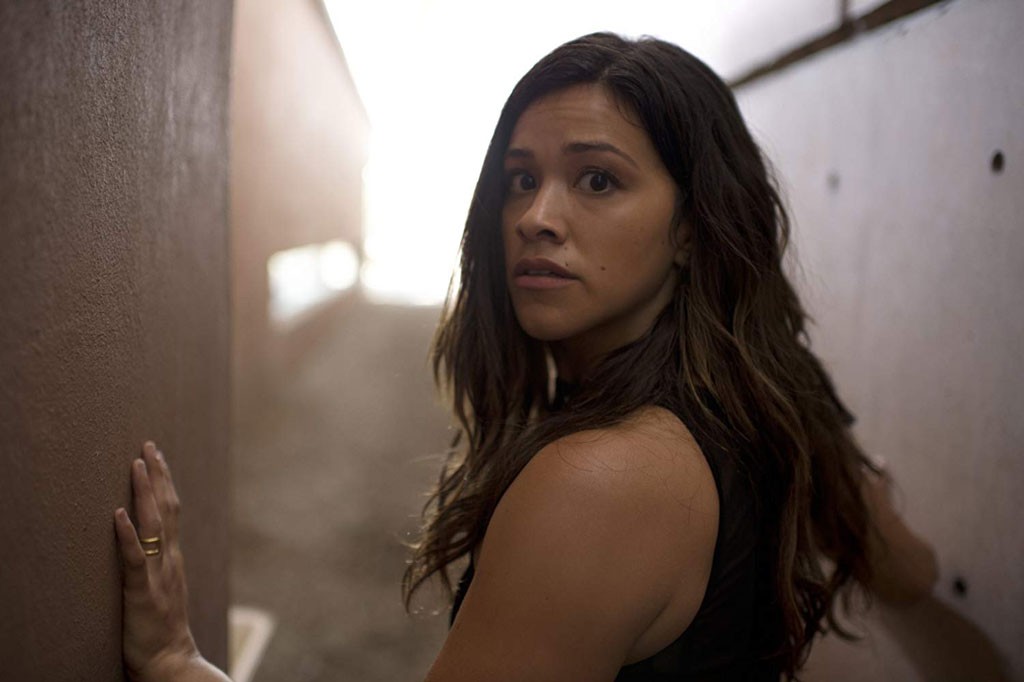 BOXED IN Rodriguez plays a woman who must fight for her survival after witnessing gang activity in Hardwicke’s remake.
