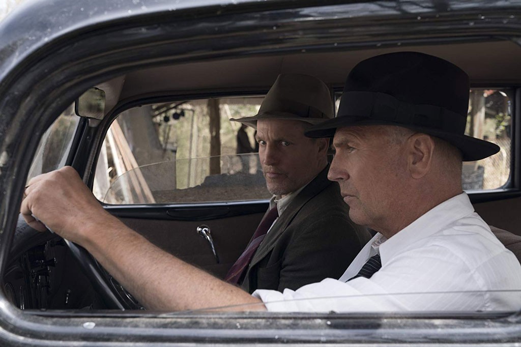 ROAD RAGE Harrelson and Costner impress as over-the-hill lawmen driving toward their destinies.