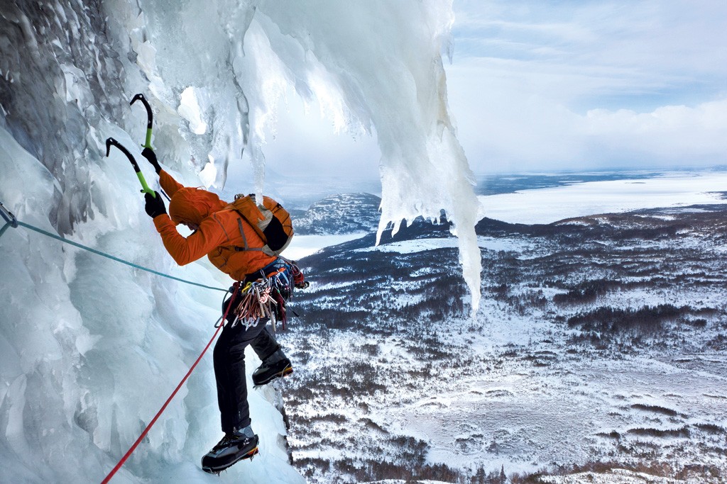 Ice climbing in Newfoundland - COURTESY OF ALDEN PELLETT