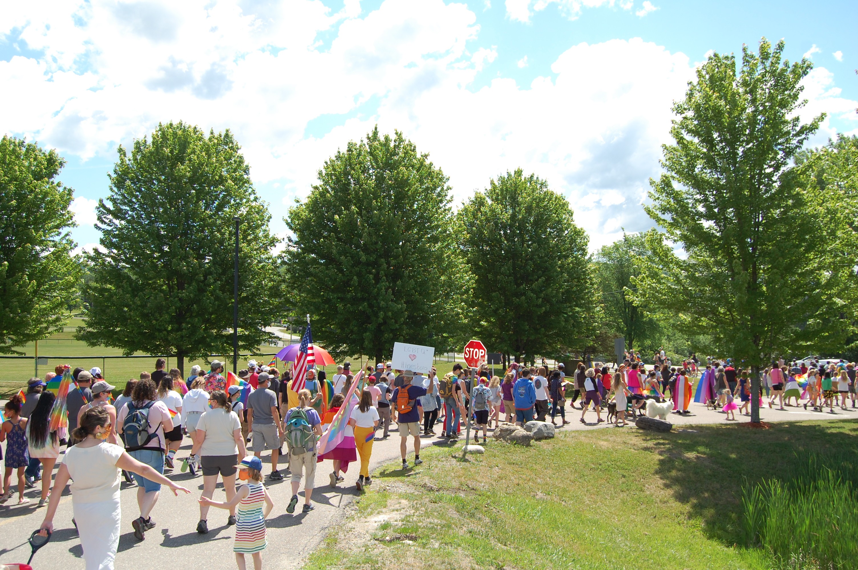 Students Lead the Way in Hinesburg's FirstEver Pride Parade Off Message