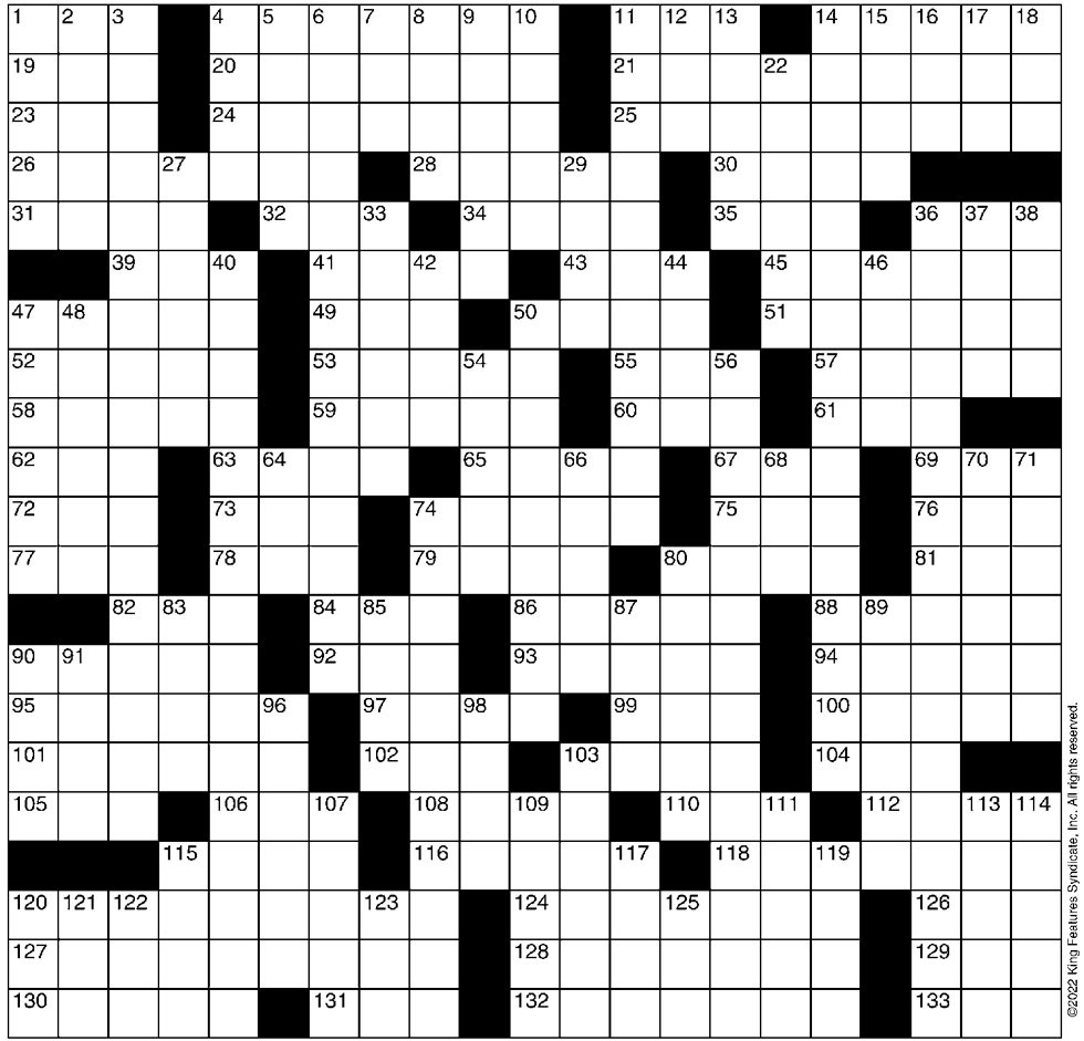 Crossword: Go With the Flow (1/19/22) Crossword Seven Days