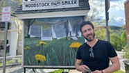 Stuck in Vermont: Adrian Tans Draws an Audience With Chalk Art on the Woodstock Town Smiler