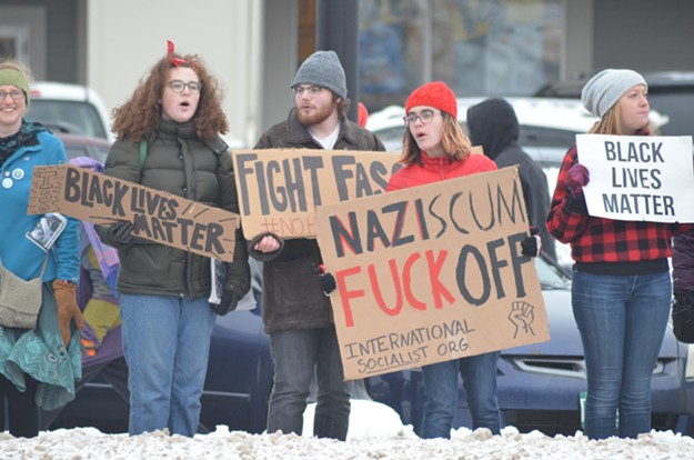 Photos From Anti-Racism Rally