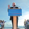 Sen. Bernie Sanders holds his first presidential campaign kickoff at the Burlington waterfront in 2015.