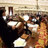 House Speaker Mitzi Johnson gaveling in the new legislative session