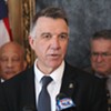 Gov. Phil Scott at the Statehouse earlier this year