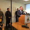Chittenden County State’s Attorney T.J. Donovan speaks at a press conference announcing he will not file charges against a Burlington police officer for shooting and killing a knife-wielding man in March.