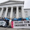 Activists Battle Weather While Urging Lawmakers to Take Swifter Action on the Climate Crisis