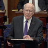 In an Emotional Speech, Leahy Bids Senate Farewell