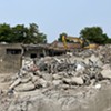 Demolition at Burlington High School