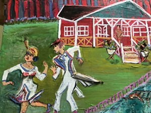 COURTESY OF EMILE A. GRUPPE GALLERY - "Dancing the Charleston on Lake Champlain" by Mary Lou Marcussen