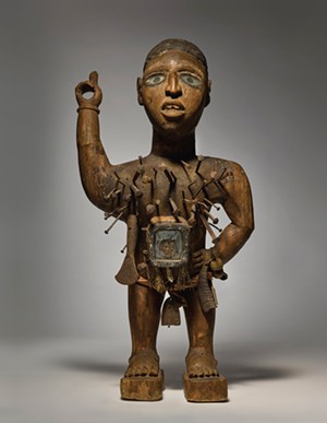 COURTESY OF MIDDLEBURY COLLEGE MUSEUM OF ART - Kongo-Vili power figure from Democratic Republic of Congo, 19th century