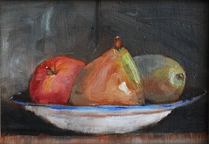 COURTESY OF NEK BACKROOM GALLERY - "Apple, Pears" by Susan McClellan