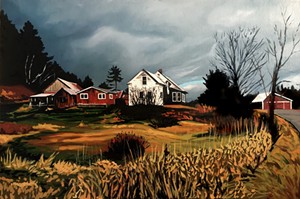 COURTESY OF AXEL'S GALLERY & FRAME SHOP - "North Wolcott," oil by Jennifer Hubbard