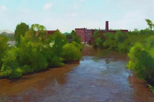 COURTESY OF EDGEWATER GALLERY - "June Flood," oil painting by TJ Cunningham
