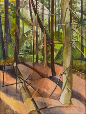COURTESY OF HALL ART FOUNDATION - "Natural Order" by Lois Dodd