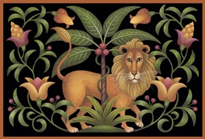 COURTESY OF COMPASS MUSIC AND ARTS - "Fantasia Lion," painting by Stephanie Stouffer
