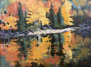 COURTESY OF EDGEWATER GALLERY - "Fire and Wet" by Holly Friesen