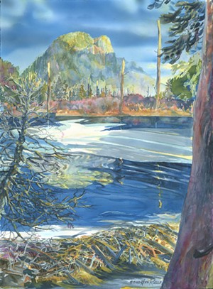 COURTESY OF FROG HOLLOW VERMONT CRAFT GALLERY - "West Bolton Cliffs" by Kevin Ruelle