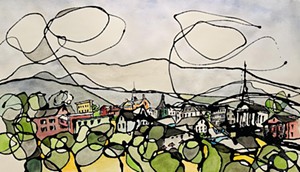 COURTESY OF BRYAN FINE ART GALLERY - "Town of Stowe" by Steve Clark