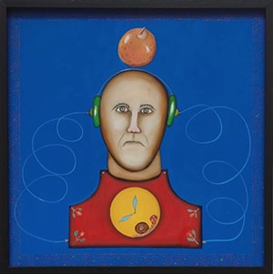 COURTESY OF THE ARTIST - "Self Listening Apple Phone" by Fritz Gross