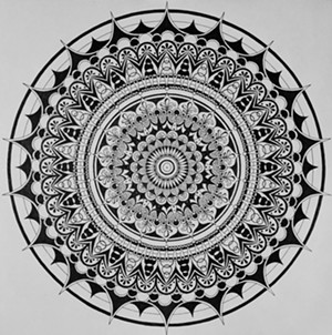 COURTESY OF DANI LAPERLE - Mandala drawing by Dani LaPerle