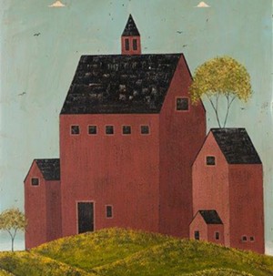 COURTESY OF BRANDON ARTISTS GUILD - "Red Barn" by Warren Kimble