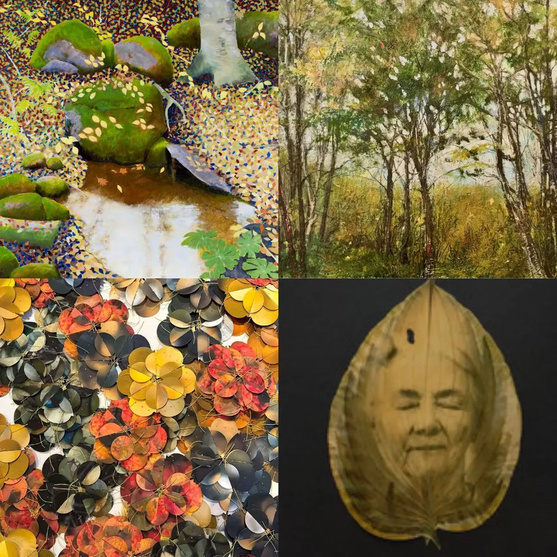 Artworks by Don Collins, Stephanie Gordon, Ann Steuernagel and Marcie Scudder