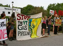 Vermont Gas Pipeline Protester Arrested After Chaining Herself to HQ