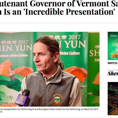Image: Vermont LG Becomes Part of Shen Yun's Massive Marketing Blitz