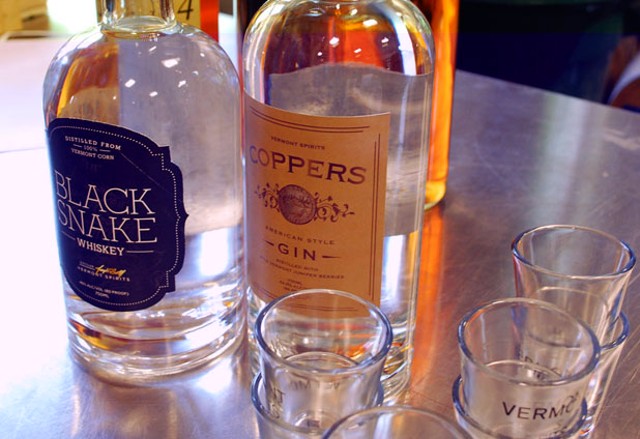 Vermont Spirits' Black Snake Whiskey and Coppers American Style Gin