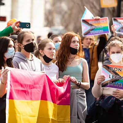 Image: Vermont Students Walk Out to Protest Anti-LGBTQ Measures