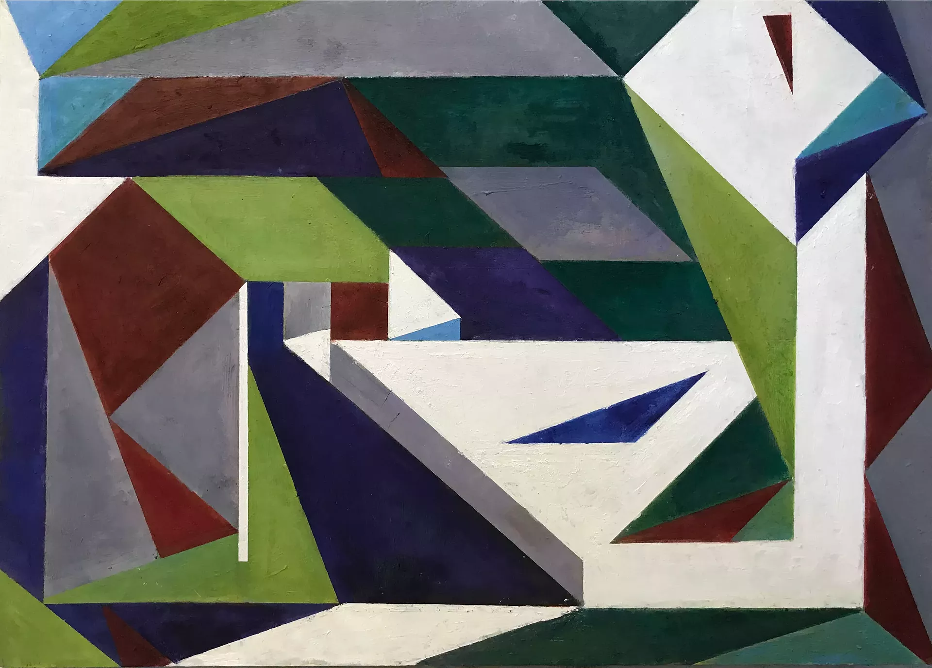 "View From Pearl St. Studio Bridge" by George Pearlman