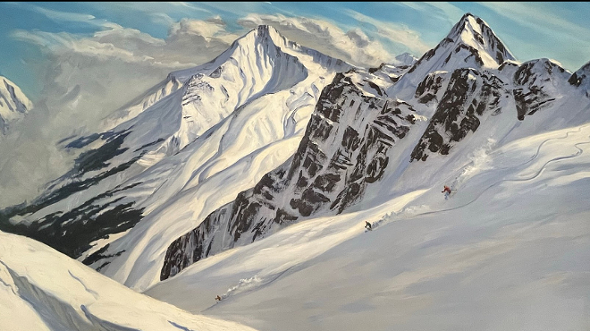 Image: Virtual Talk: Vermont's Churchill Ettinger &mdash; 40 Years of Ski Art