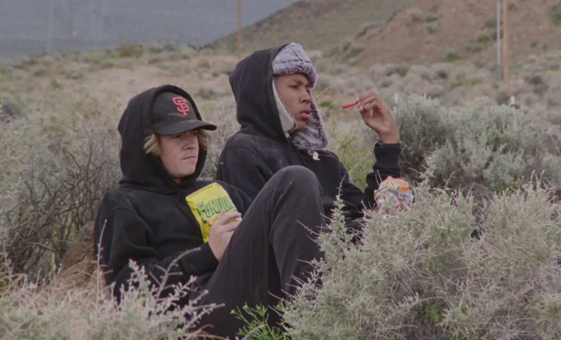 "No Go Backs," still from super 16mm film transferred to video, by Stanya Kahn