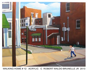 ROBERT WALDO BRUNELLE JR. - "Walking Home #12"