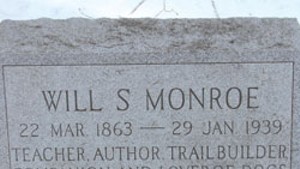 Will S. Monroe&#8217;s gravestone