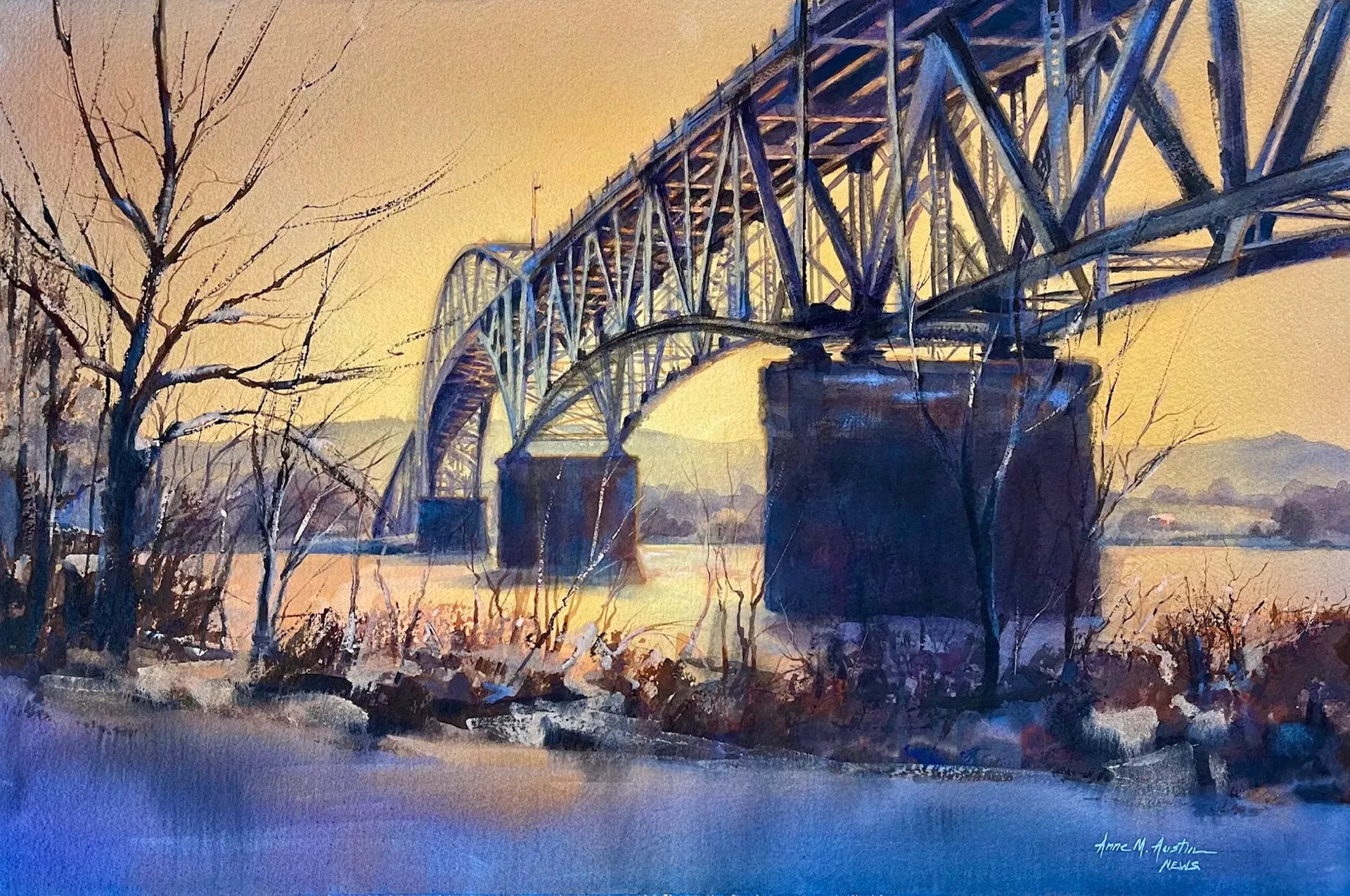 "The Old Crown Point Bridge" by Anne Austin