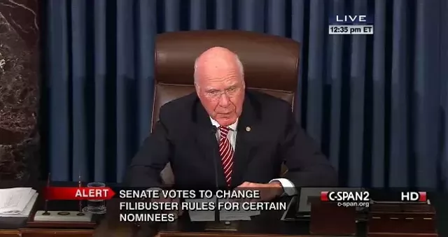 With Leahy Presiding, Senate Goes Nuclear